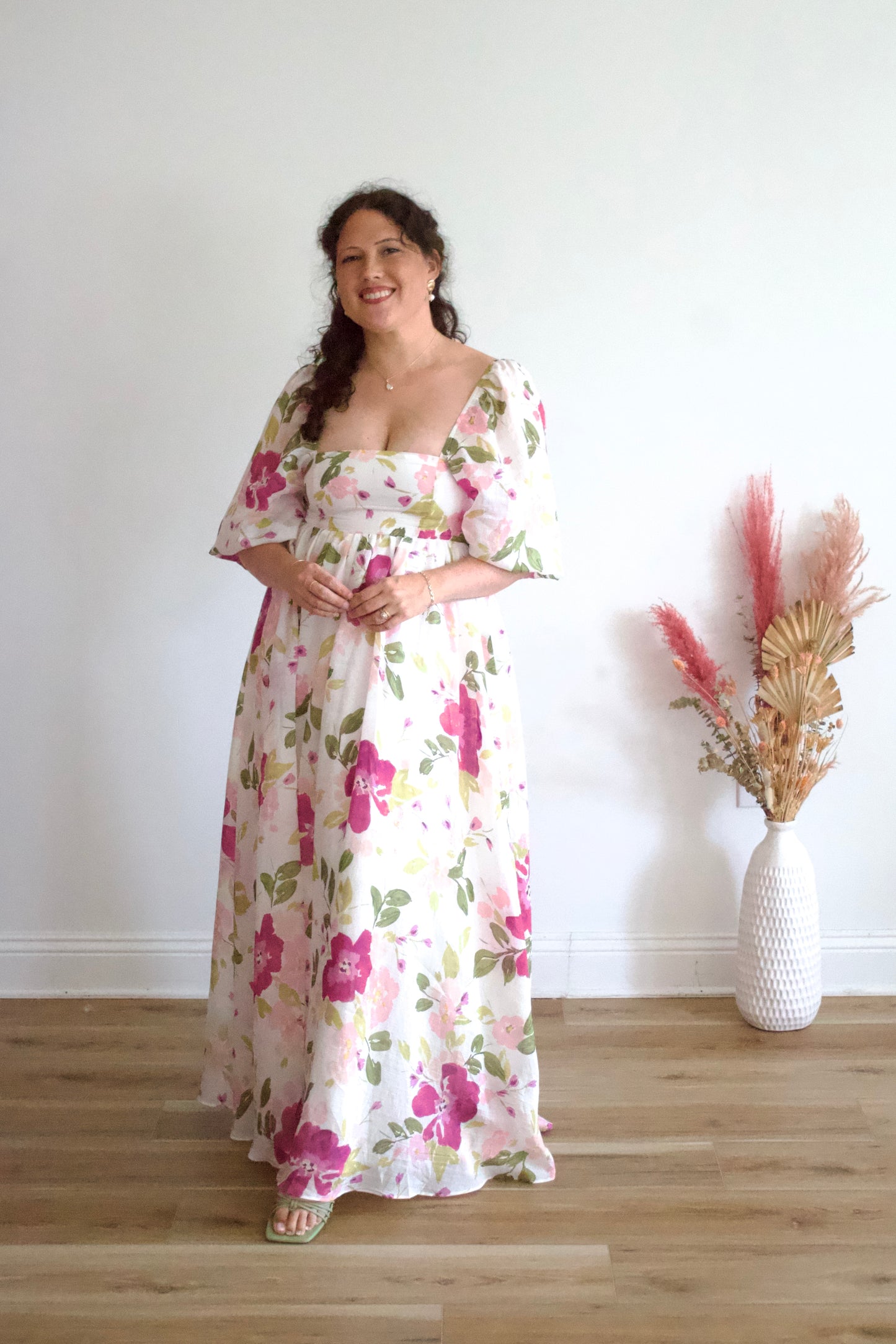 Diane Pink Floral Maxi