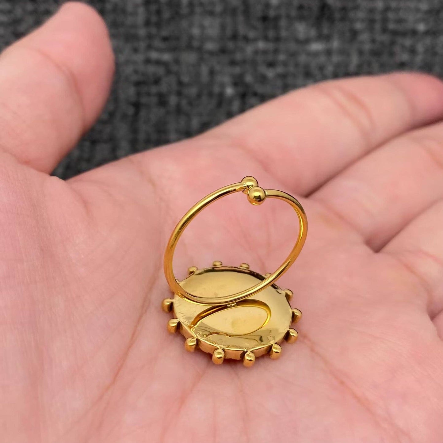 Shattered Shell Gold Ring