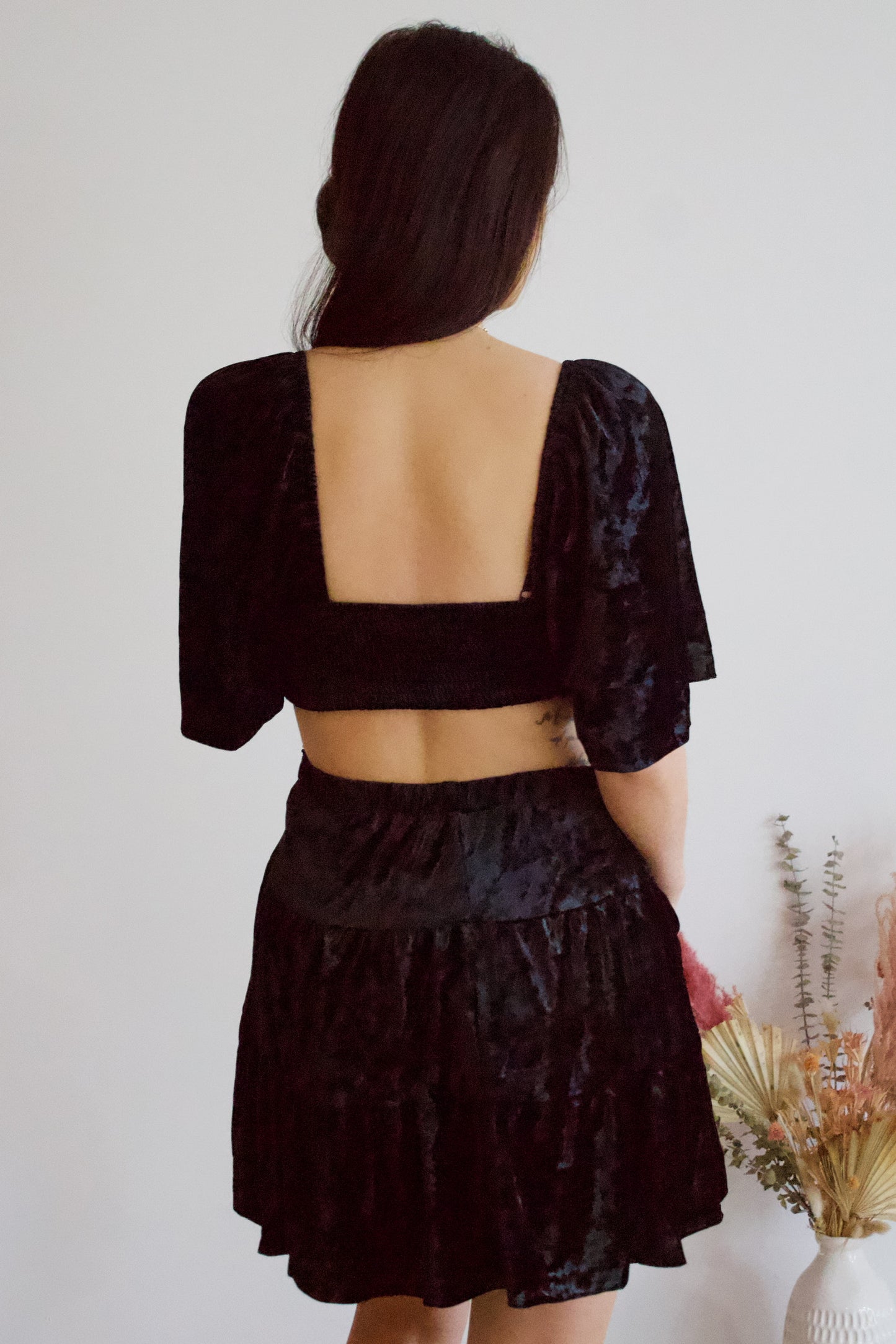Velma Velvet Black Dress