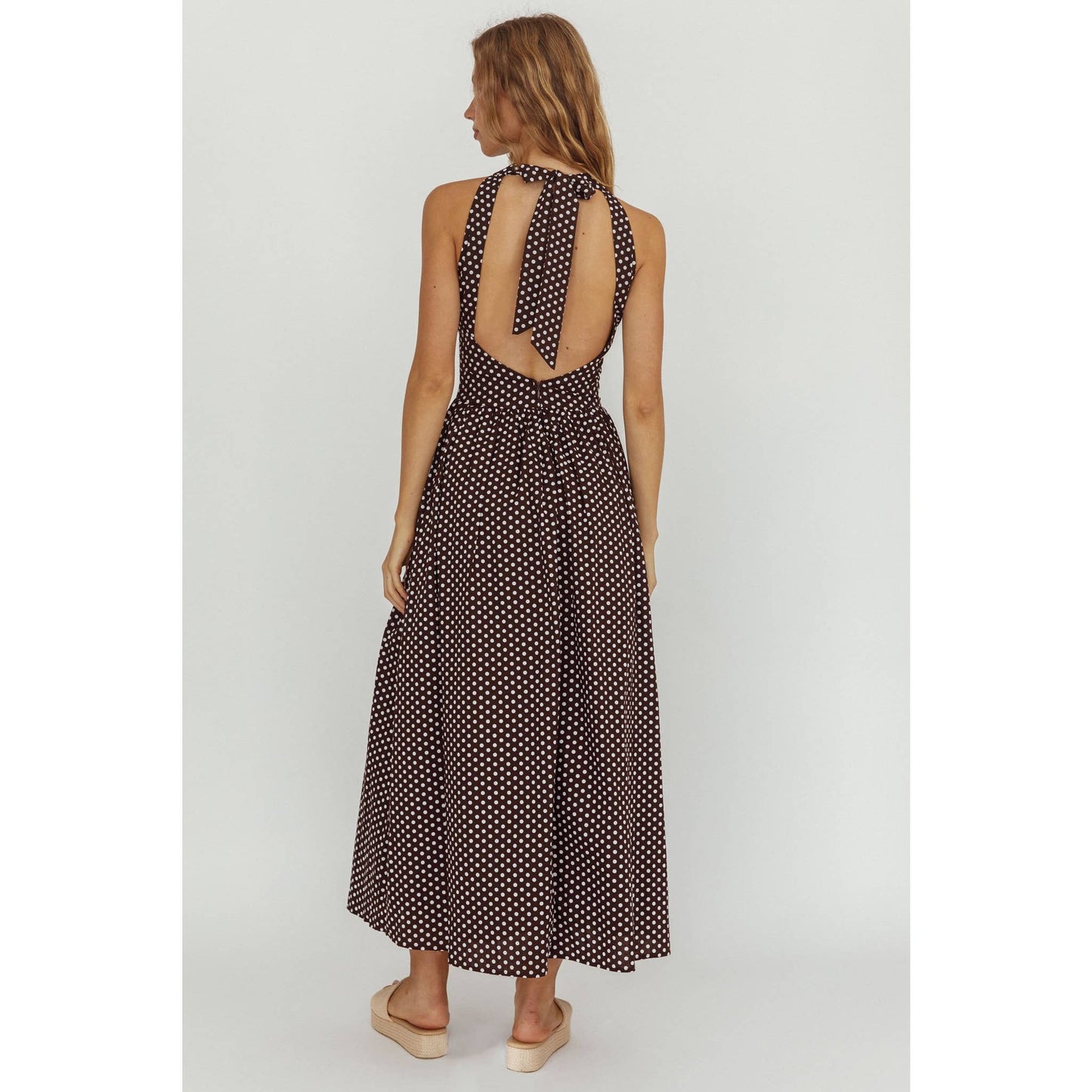 Minnie Polka Dot Brown Dress