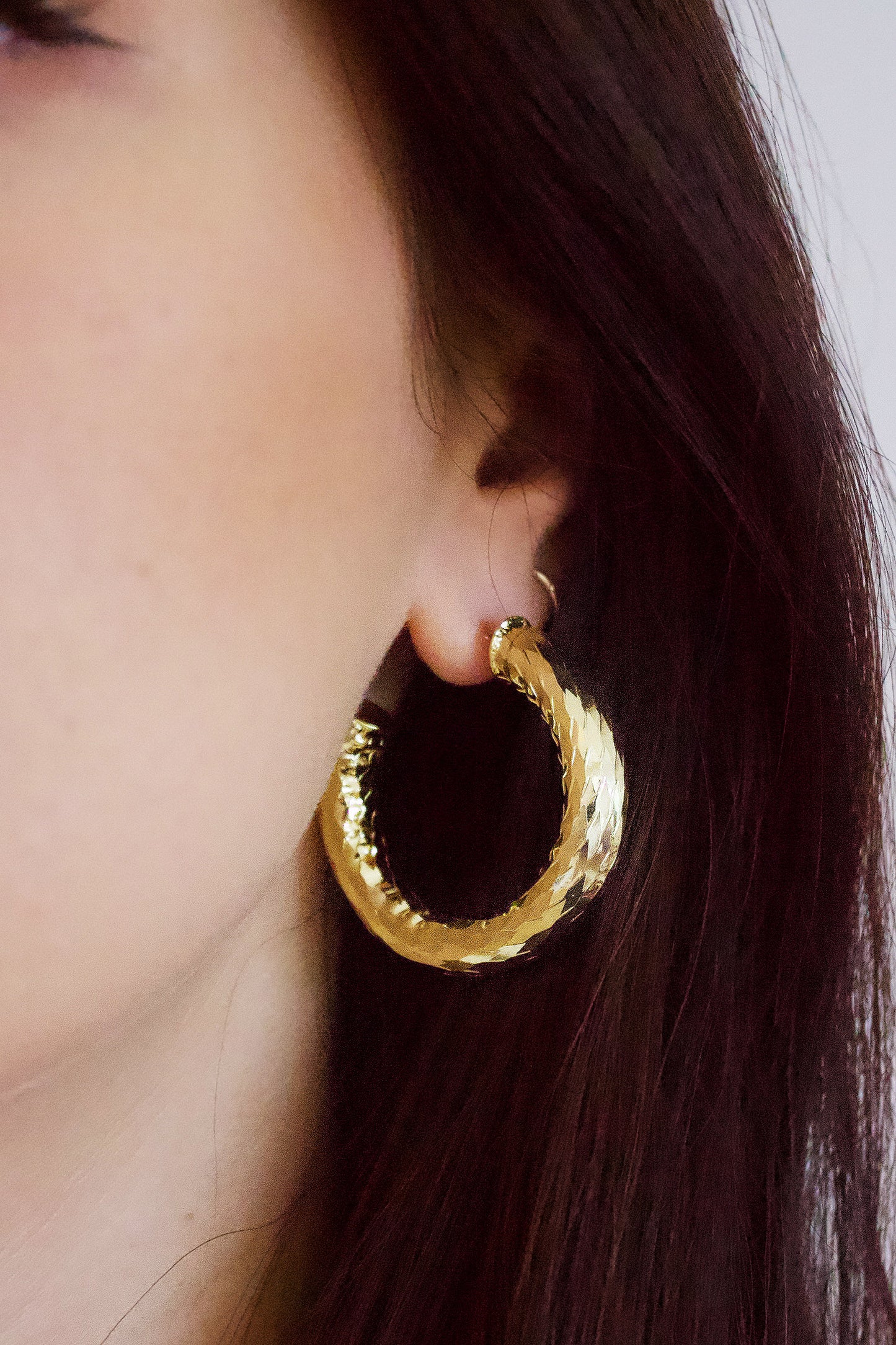 Thick Chunky Hoop Earrings