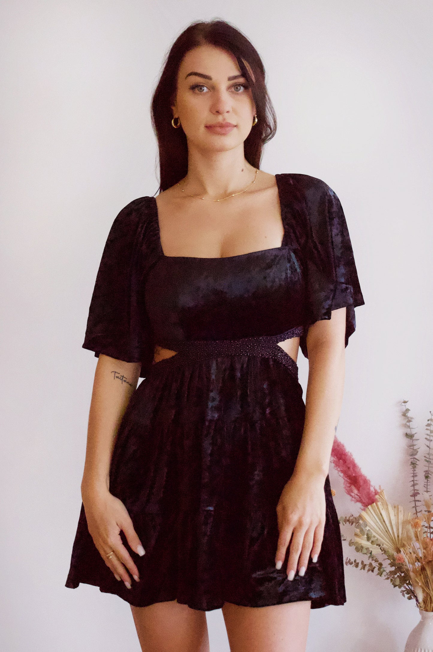 Velma Velvet Black Dress