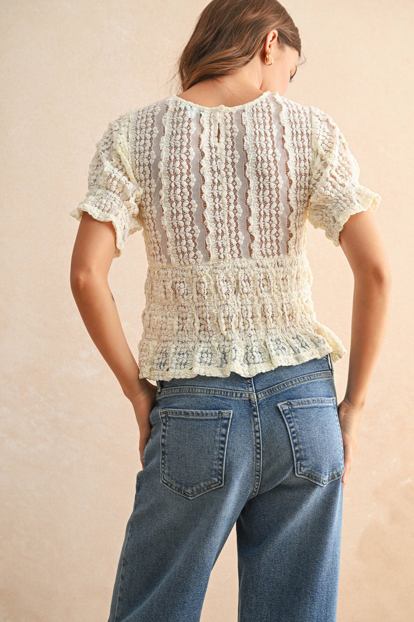 Abbey Lace Cream Dress