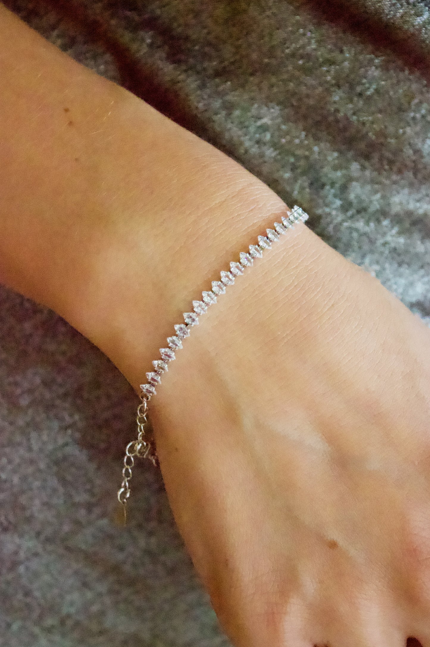 CZ Marquise Tennis Bracelet