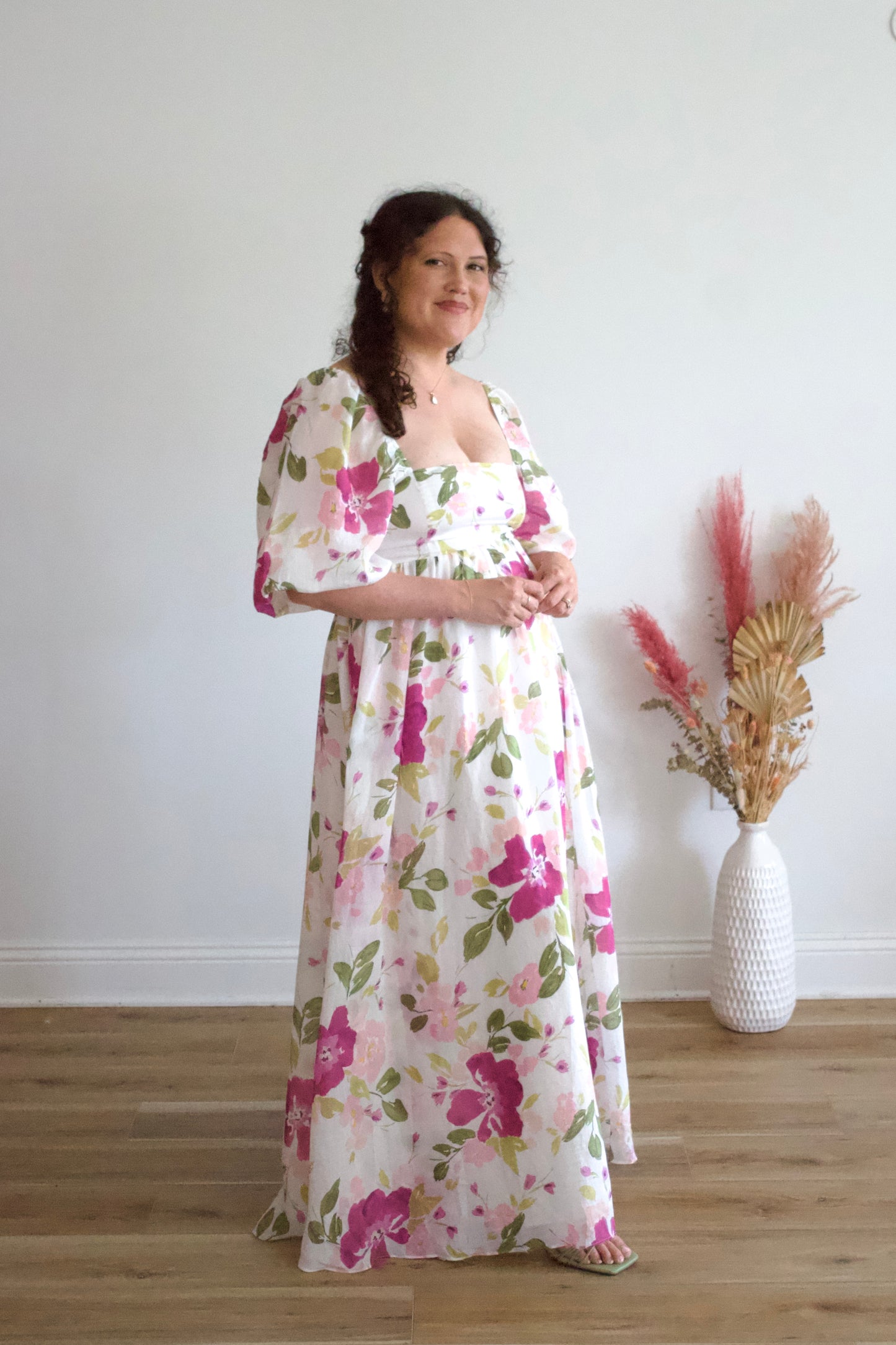 Diane Pink Floral Maxi
