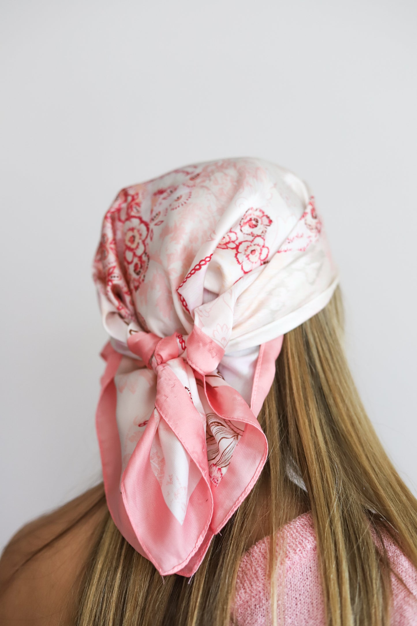 Henna Floral Pink Scarf