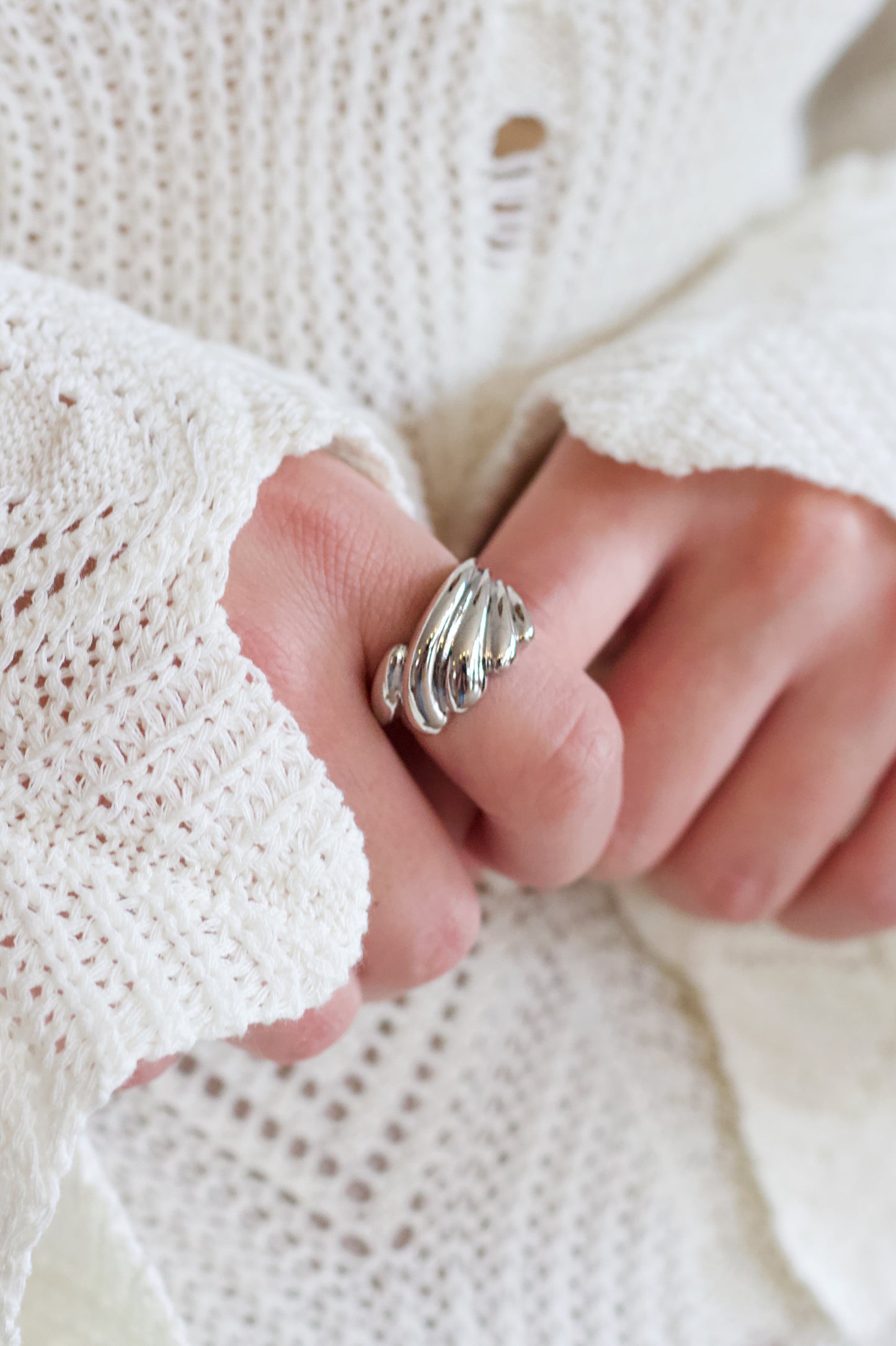 Ribbed Wave Ring