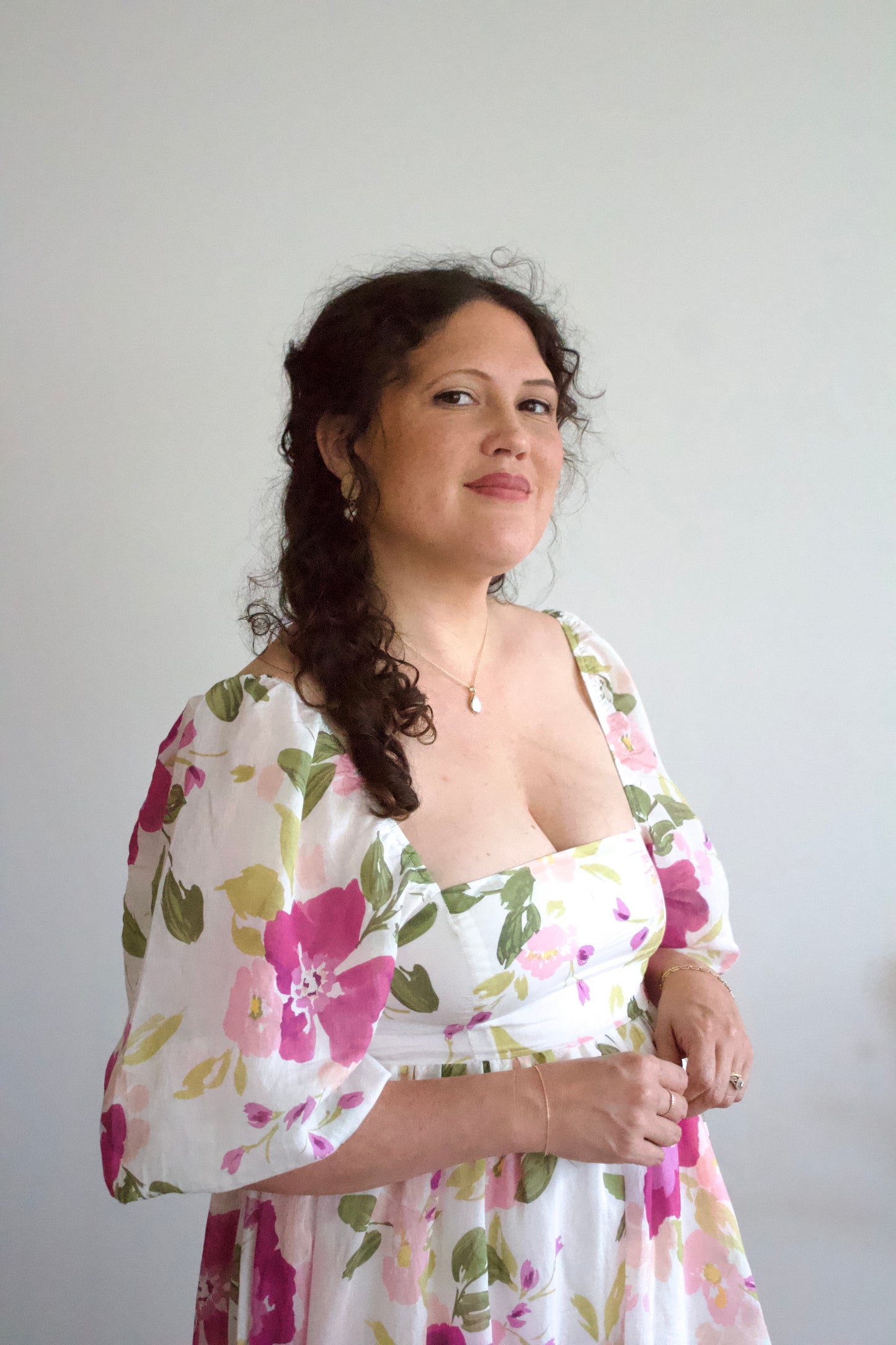 Diane Pink Floral Maxi