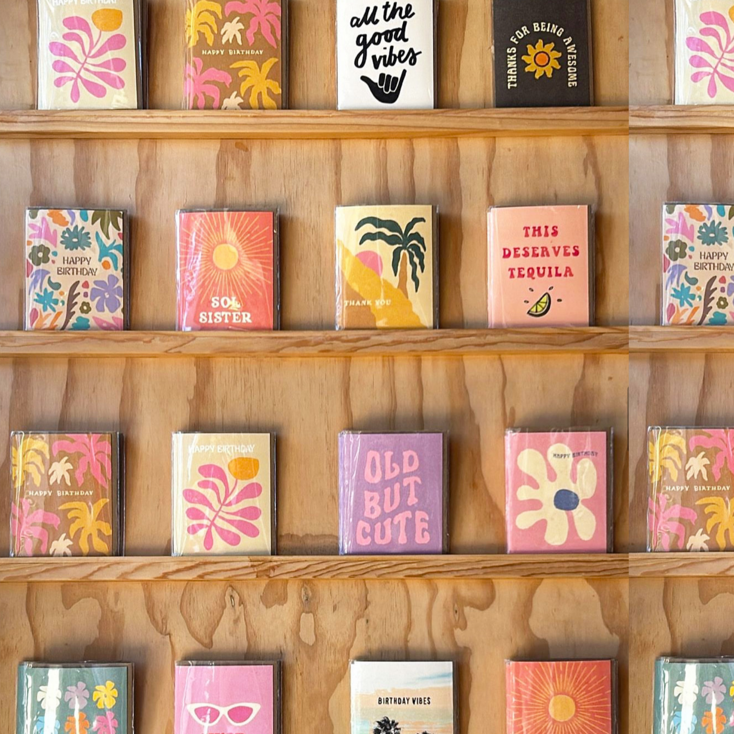Happy Birthday Palm Leaf Card