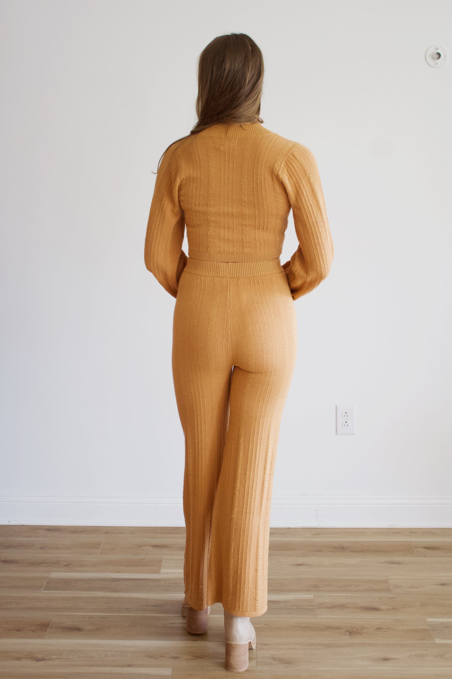 Madelynn Orange Crop Cardigan