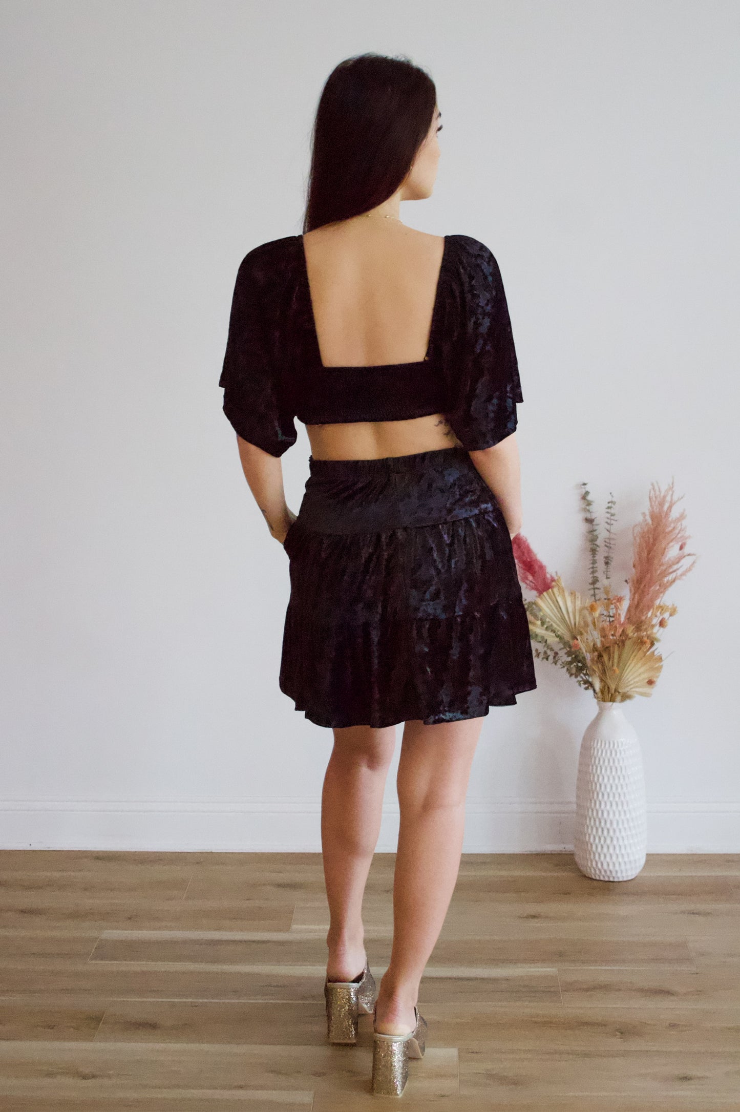 Velma Velvet Black Dress
