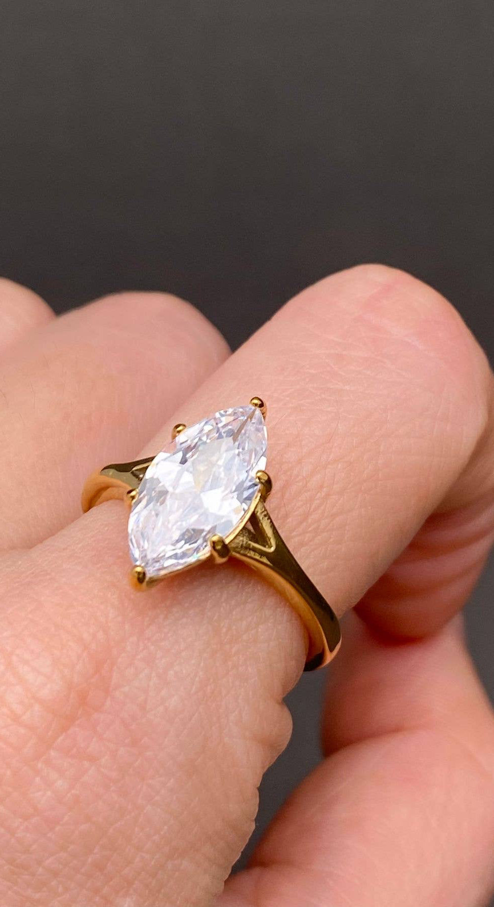 Marq. Stone Ring