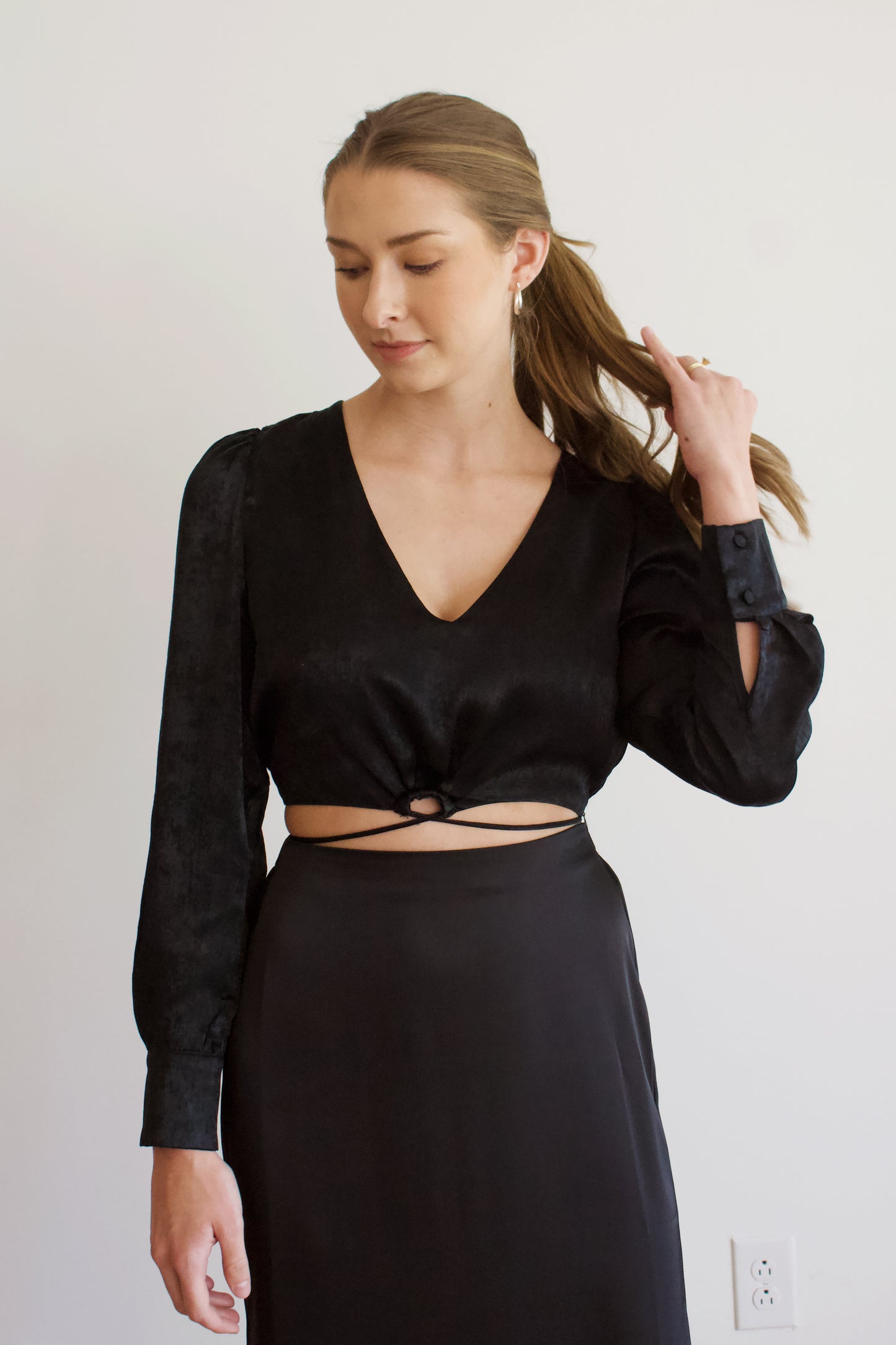 Prisha Waist Tie Top