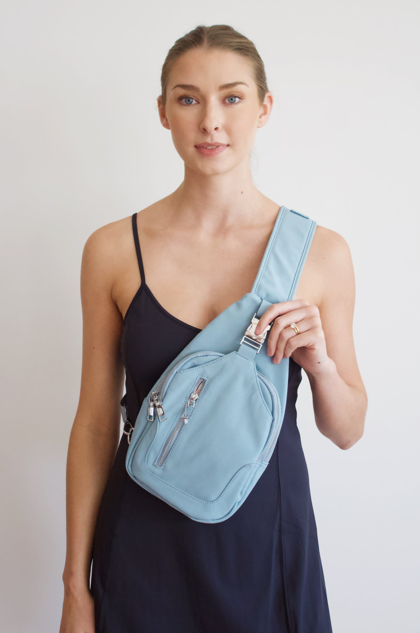 Buckle Poly Sling Bag