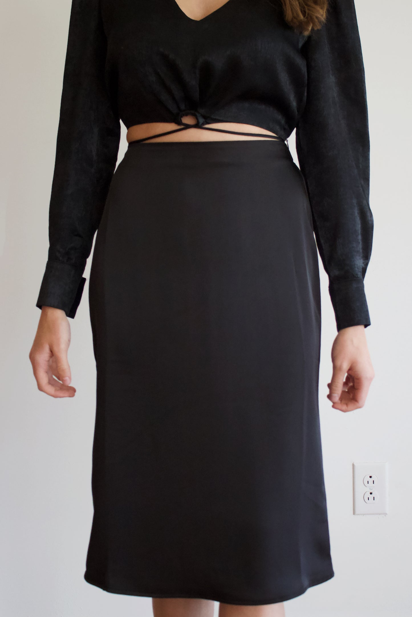 Pia Satin Skirt