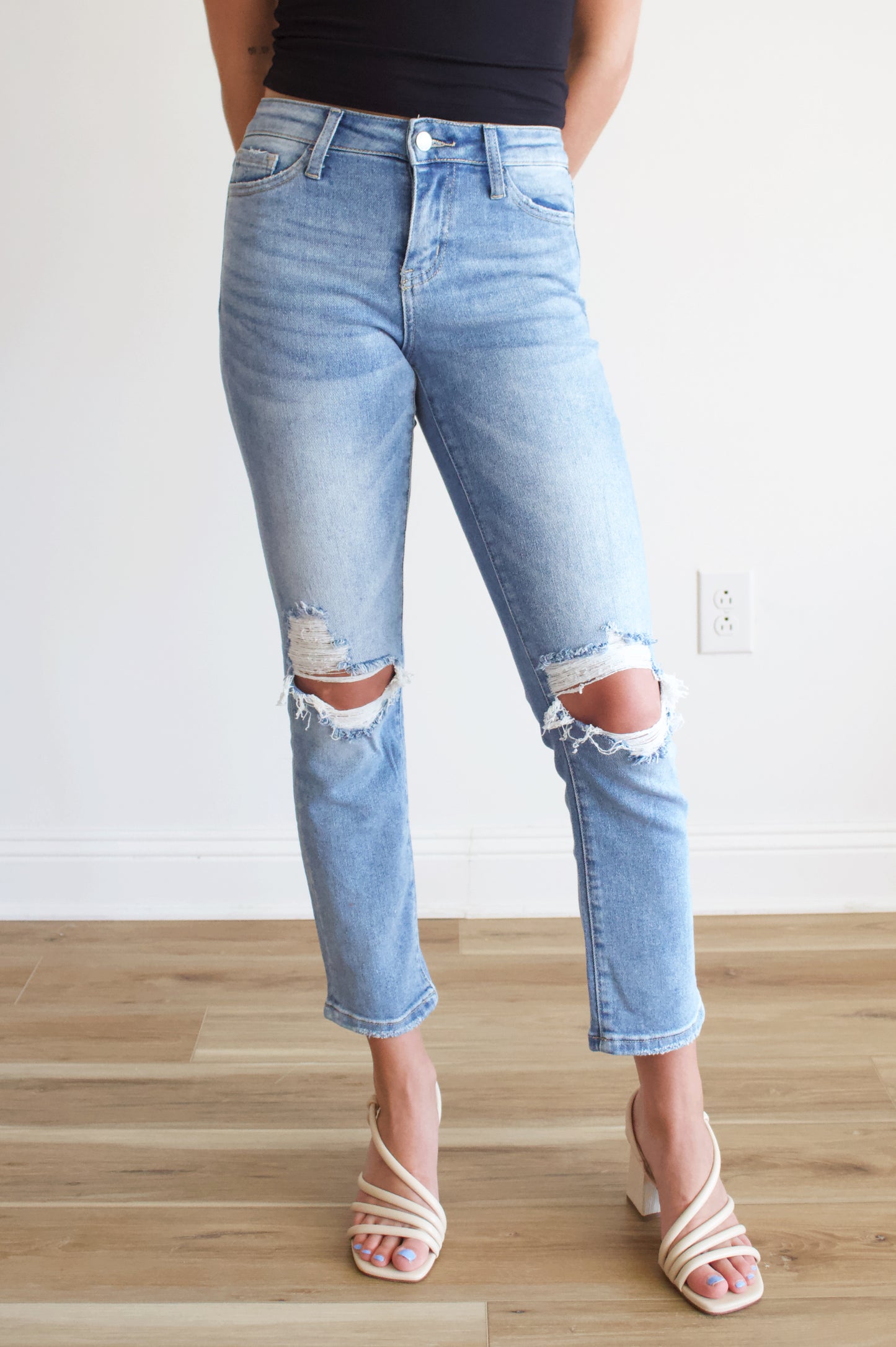 Crop Straight Denim