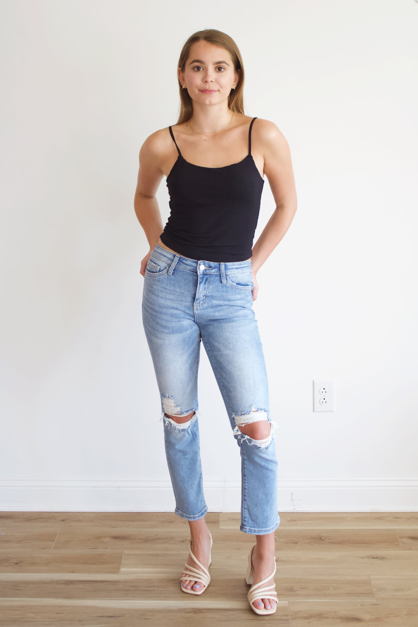 Crop Straight Denim