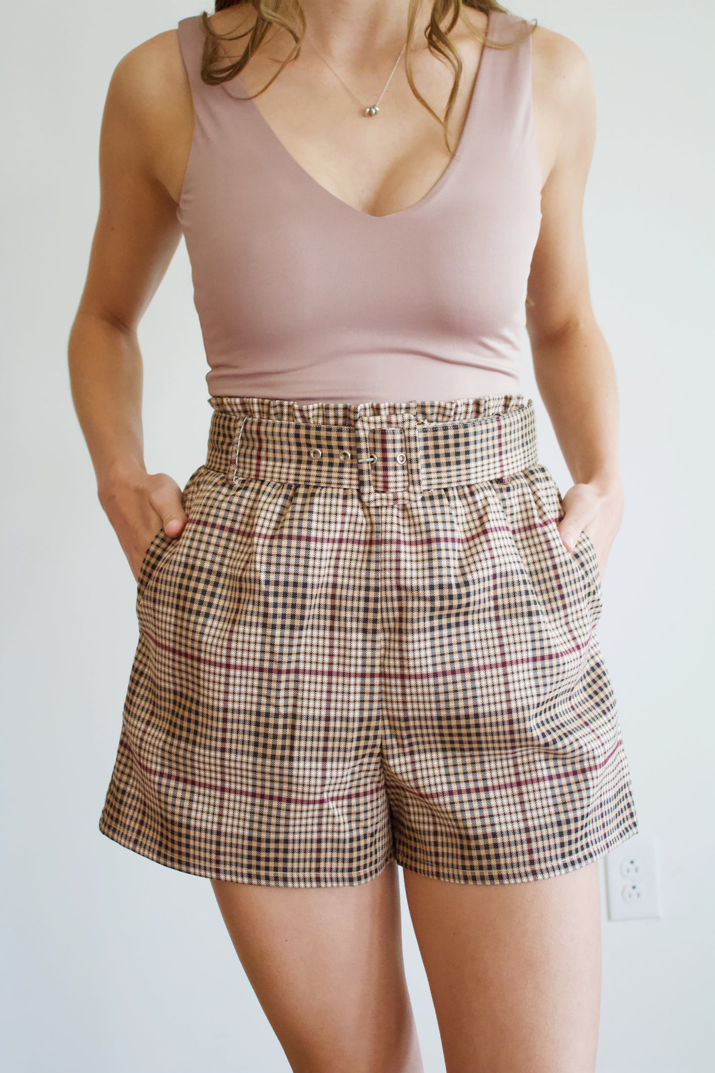 Cher Plaid Shorts