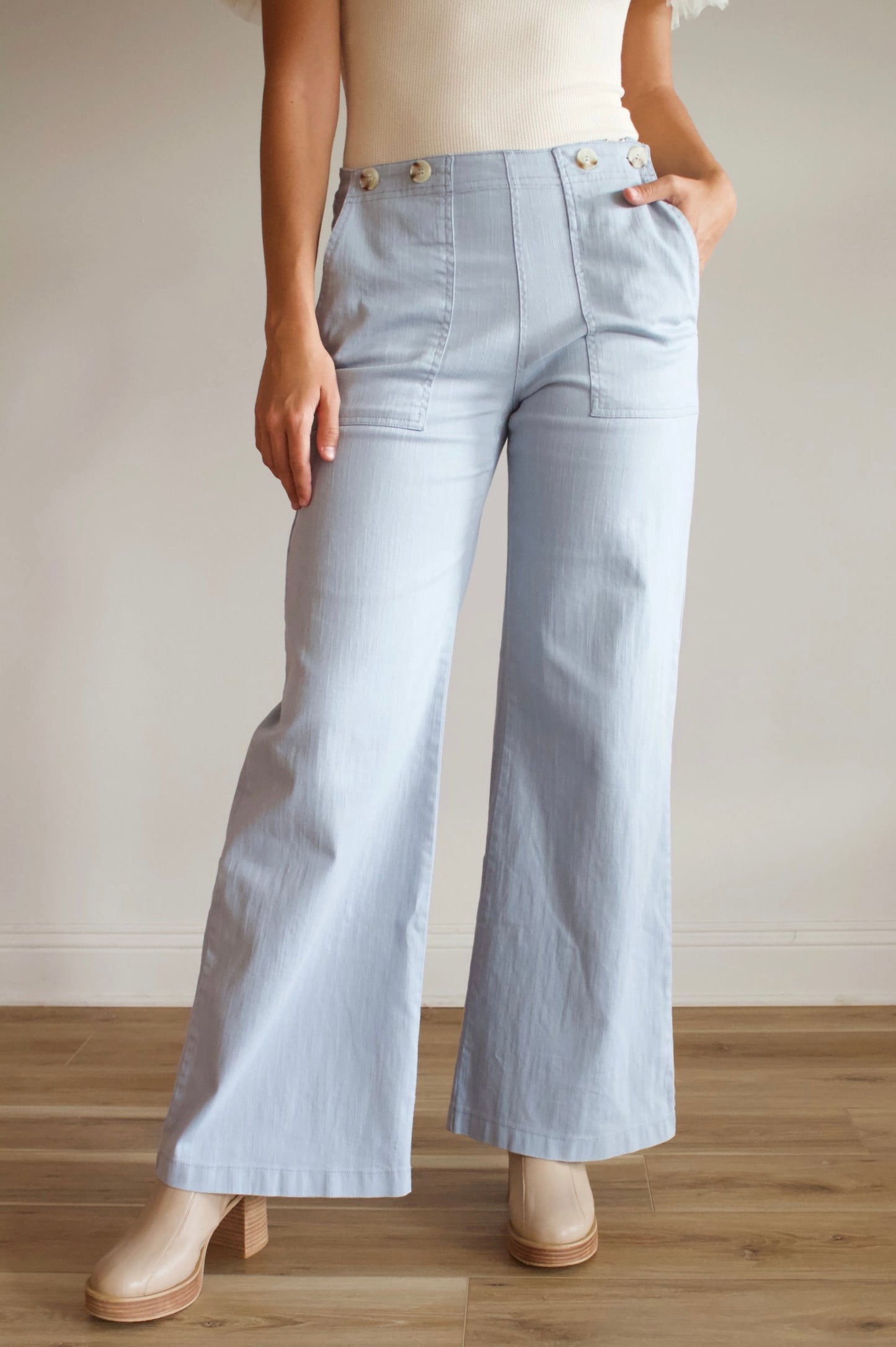 Junie Button Flares