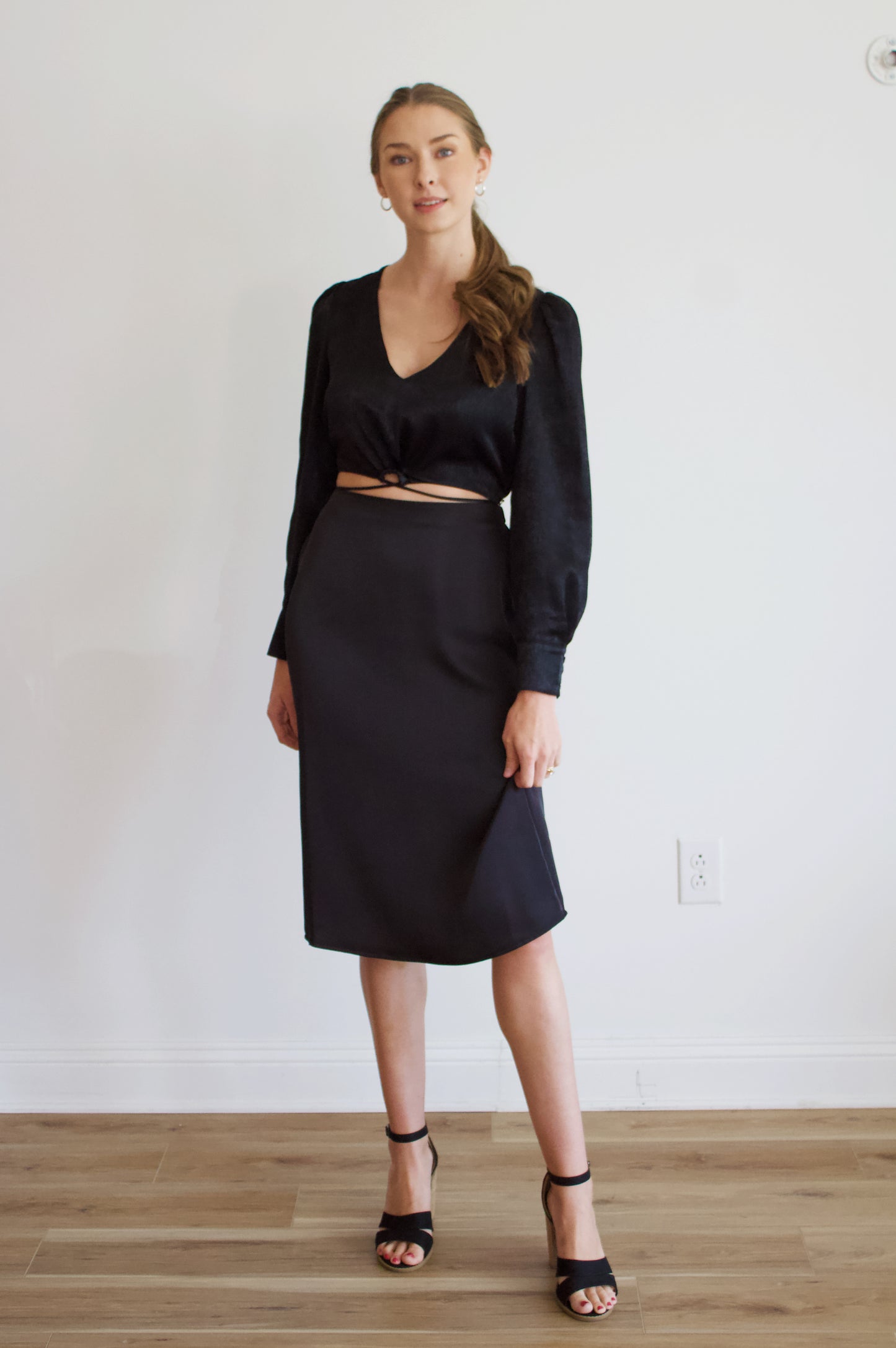 Pia Satin Skirt