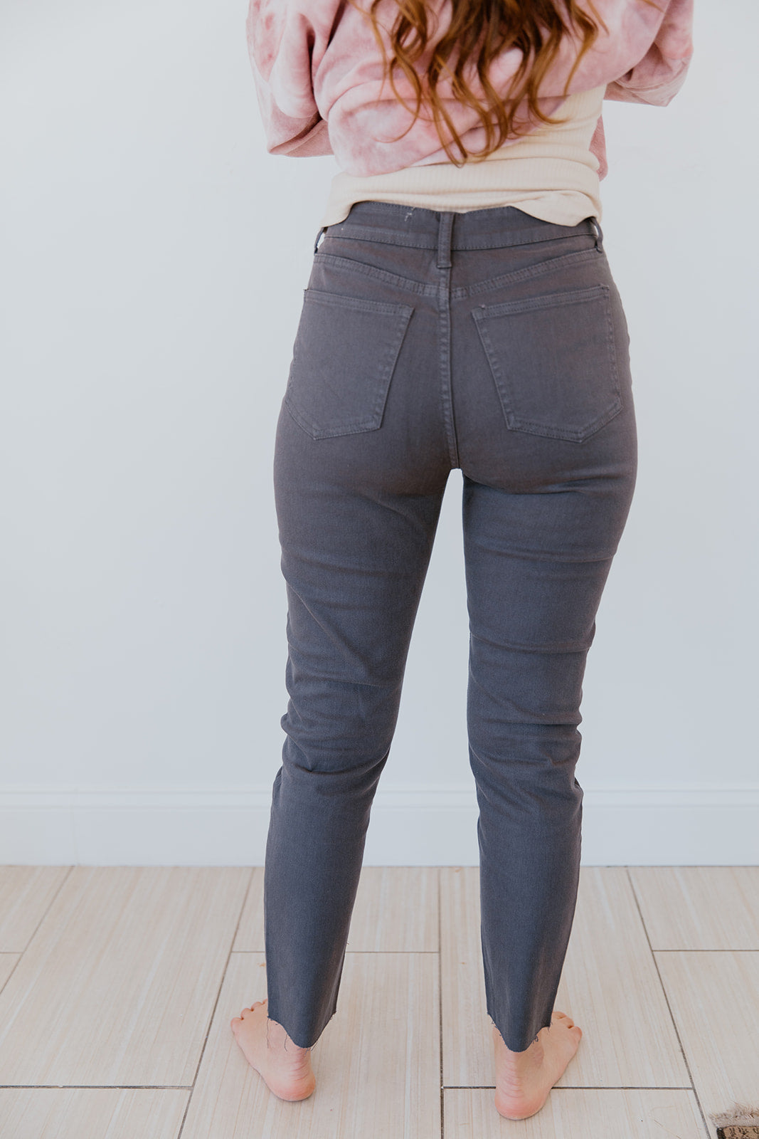 Twill Raw Edge Pant
