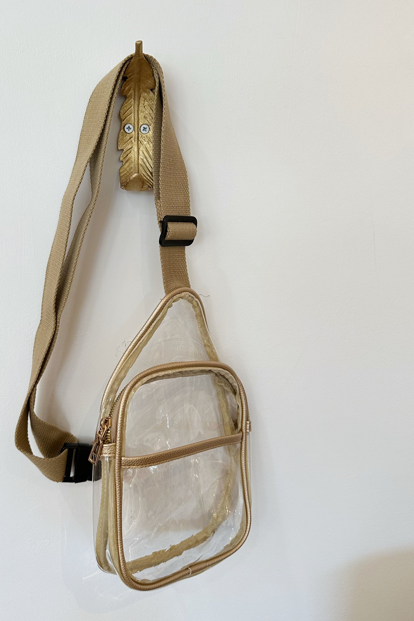 Clear Vinyl Sling Bag