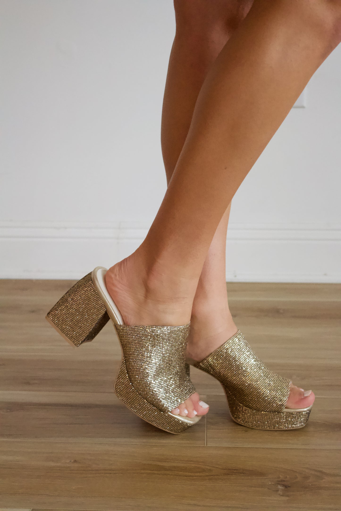 Crystal Sparkle Mules