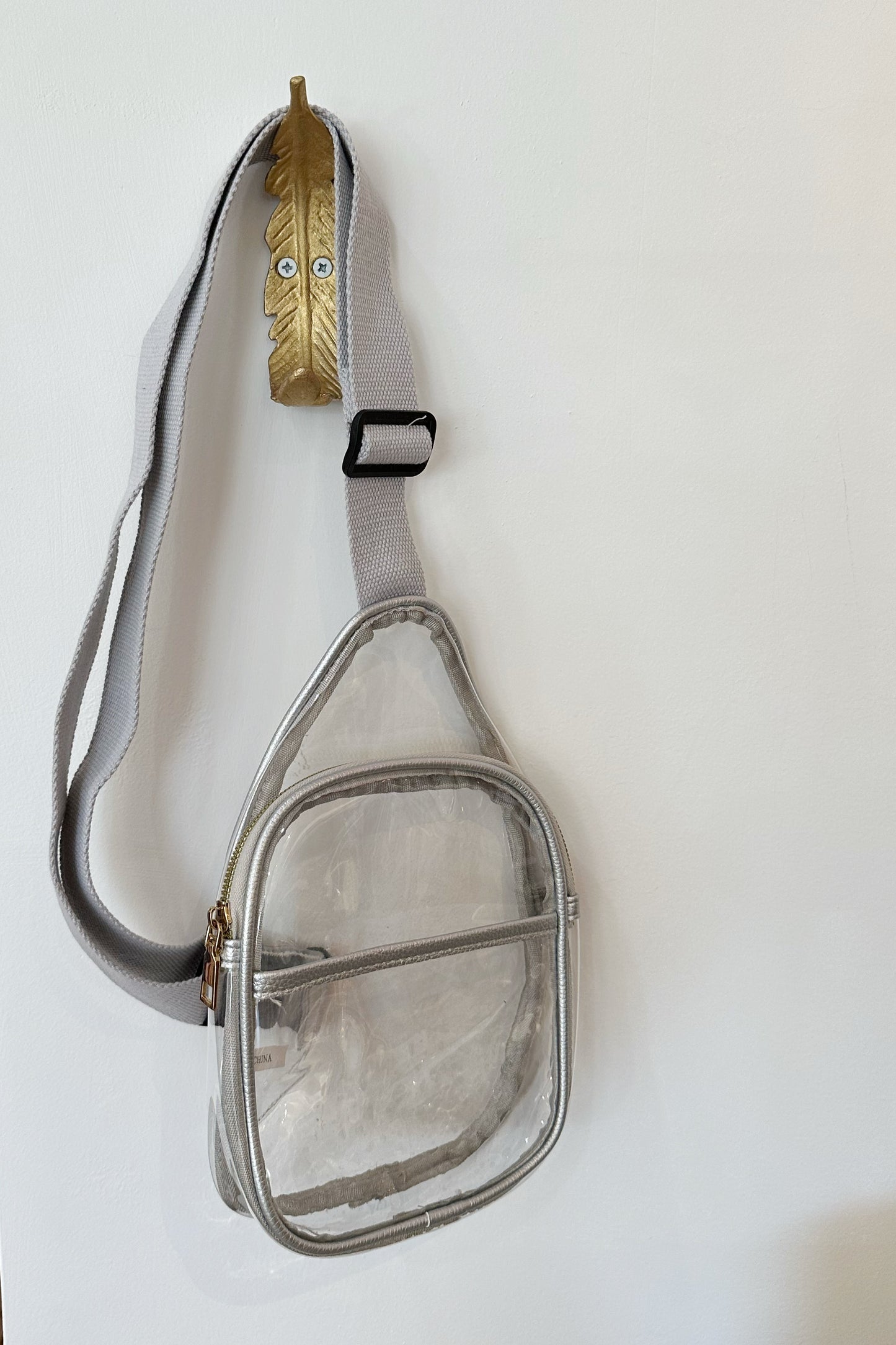 Clear Vinyl Sling Bag
