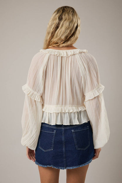 Delthea Ruffle Blouse