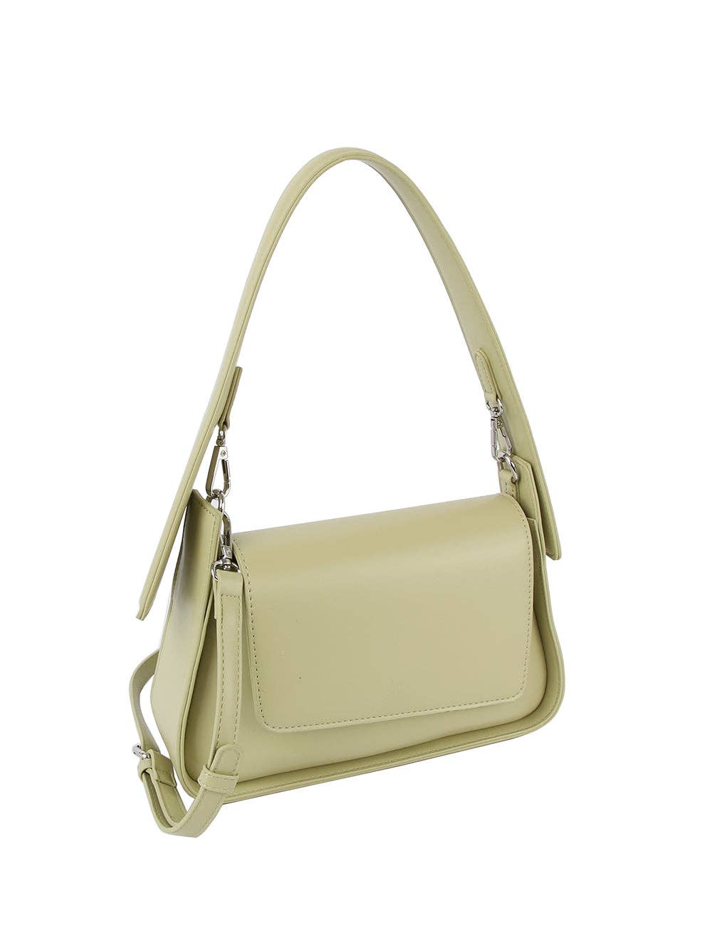 Asymmetrical Hobo Green Bag