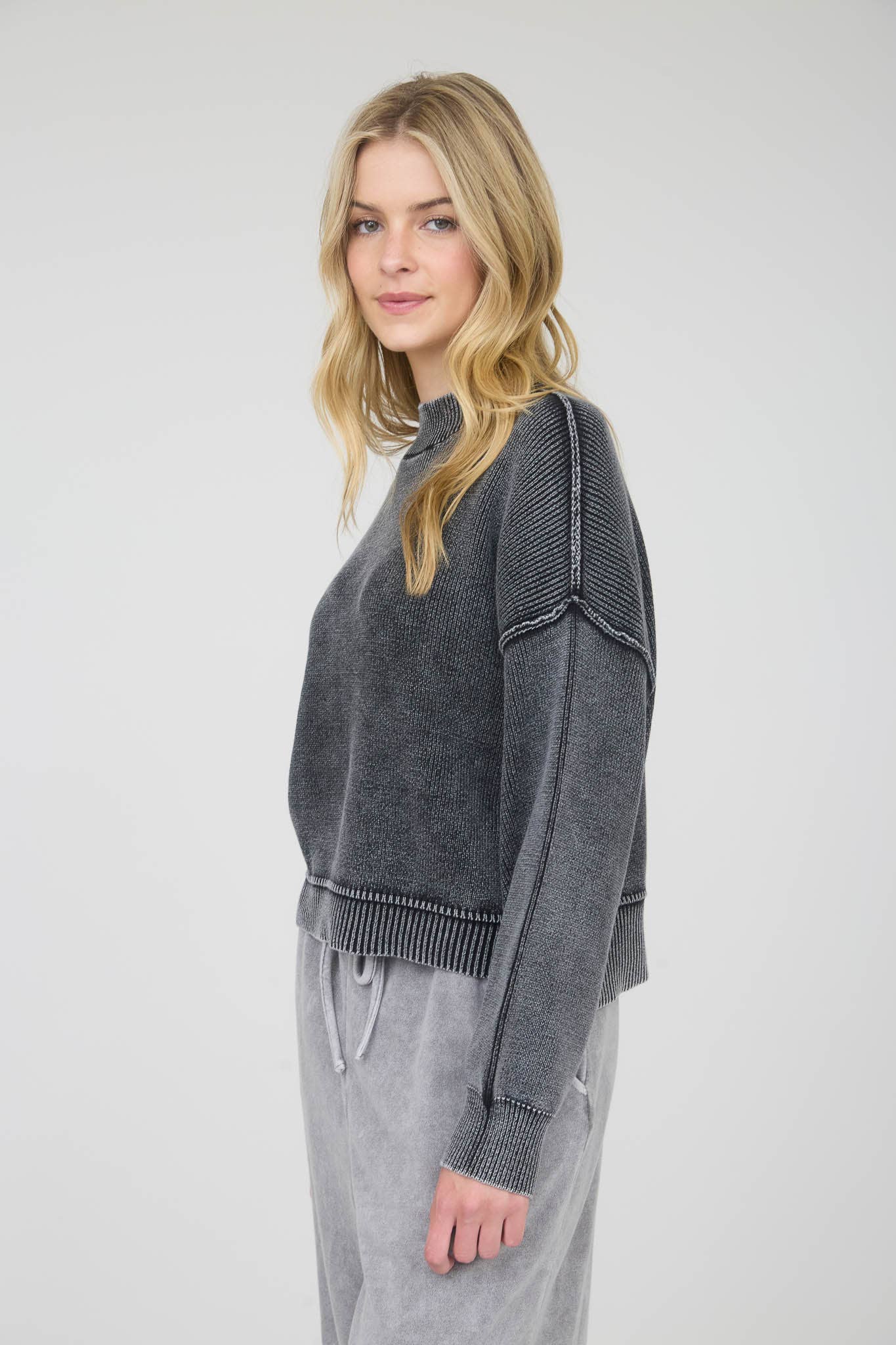 Lena Mock Neck Sweater