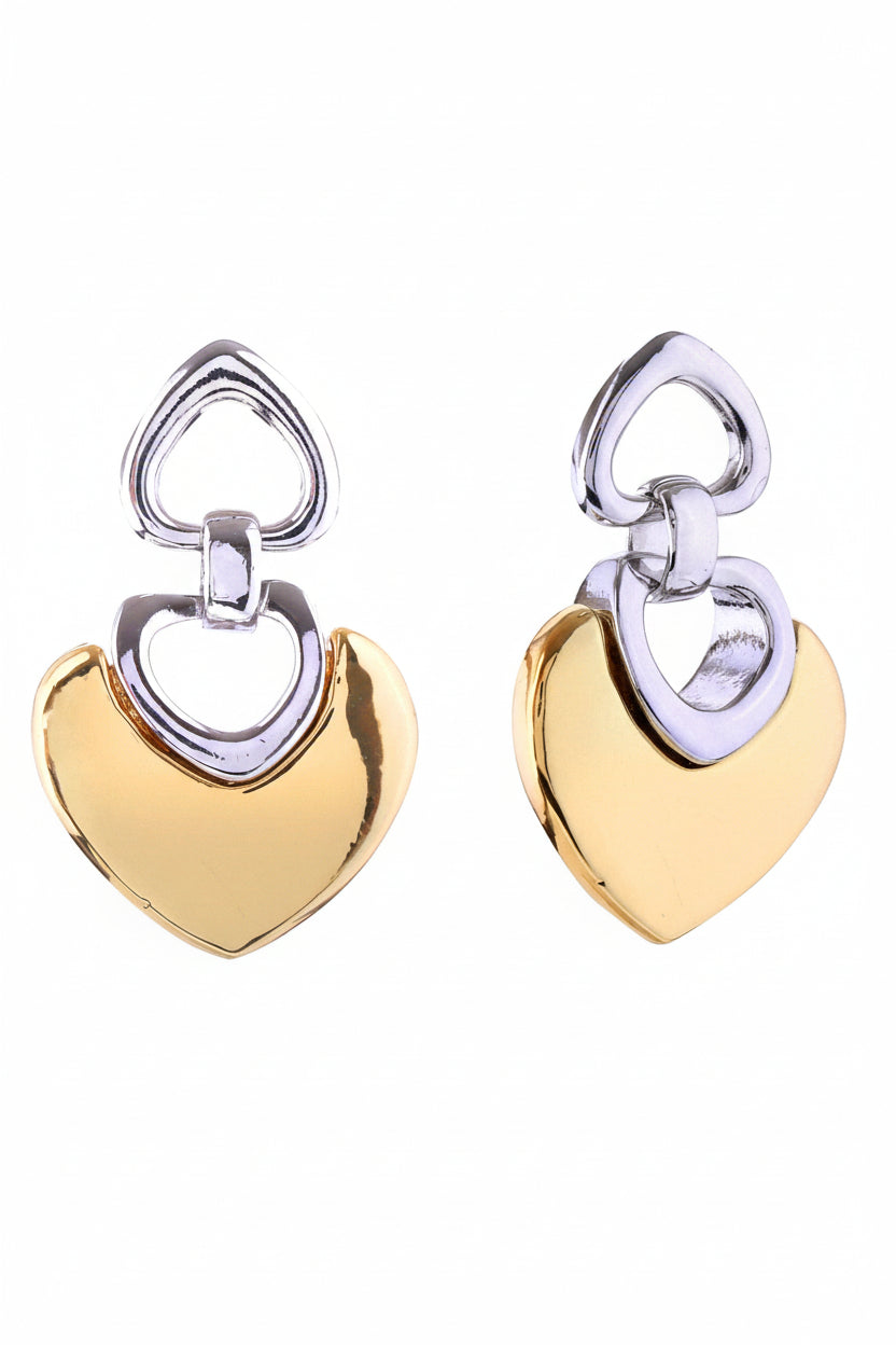 Heart Post Dangle Earring