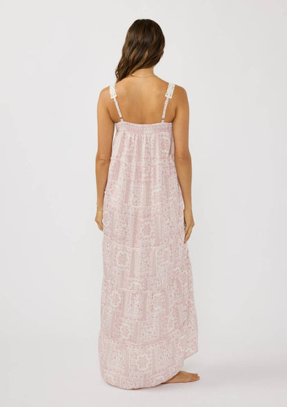 Ashanti Floral Patchwork Maxi Dress