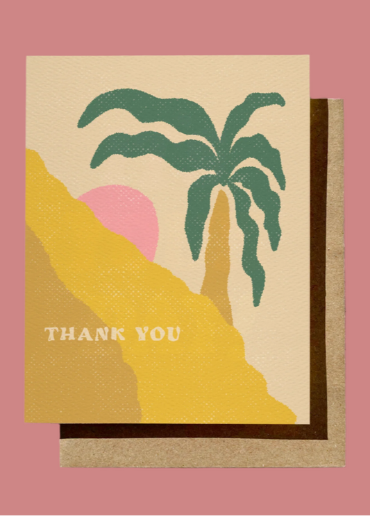 Thank You Palm Tree Card