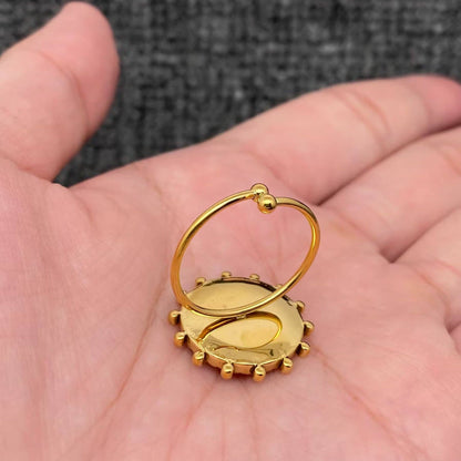 Shattered Shell Gold Ring