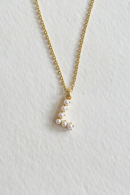 Pearl Letter Necklace