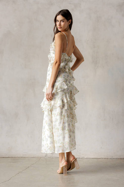 Caitlin Floral Cream Dress