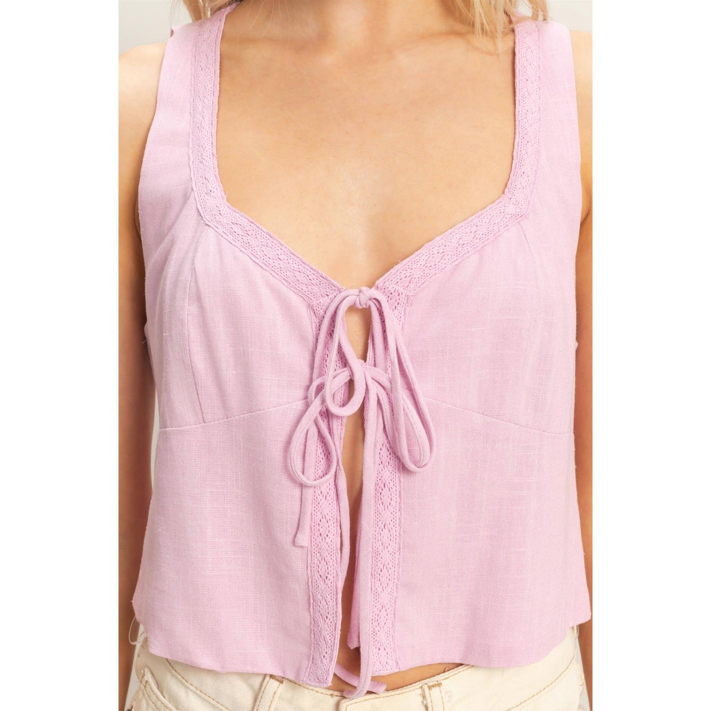 Sammy Tie Front Top