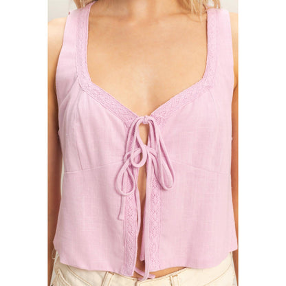 Sammy Tie Front Top