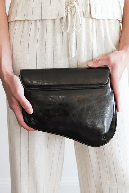 Unique Black Leather Bag