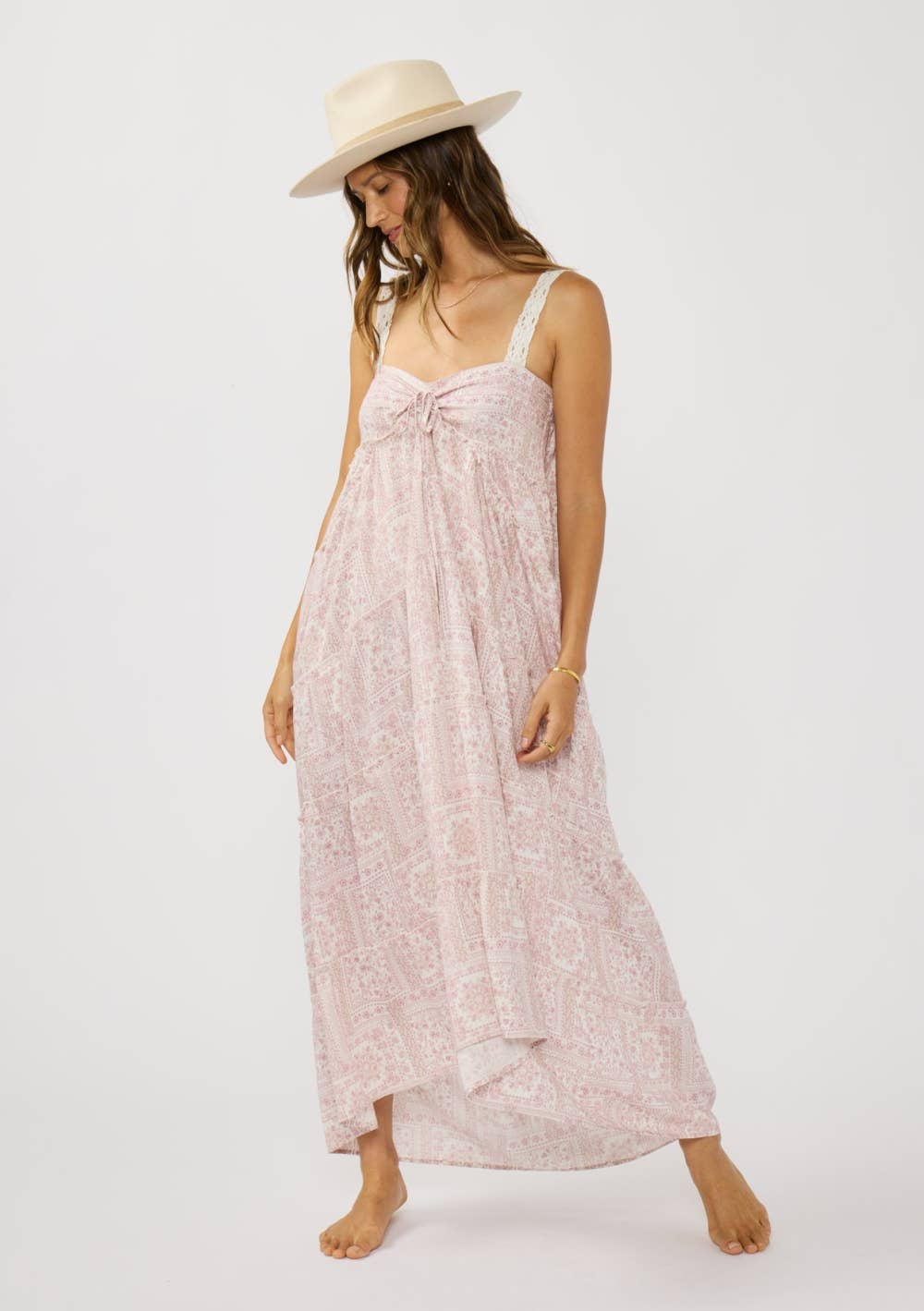 Ashanti Floral Patchwork Maxi Dress