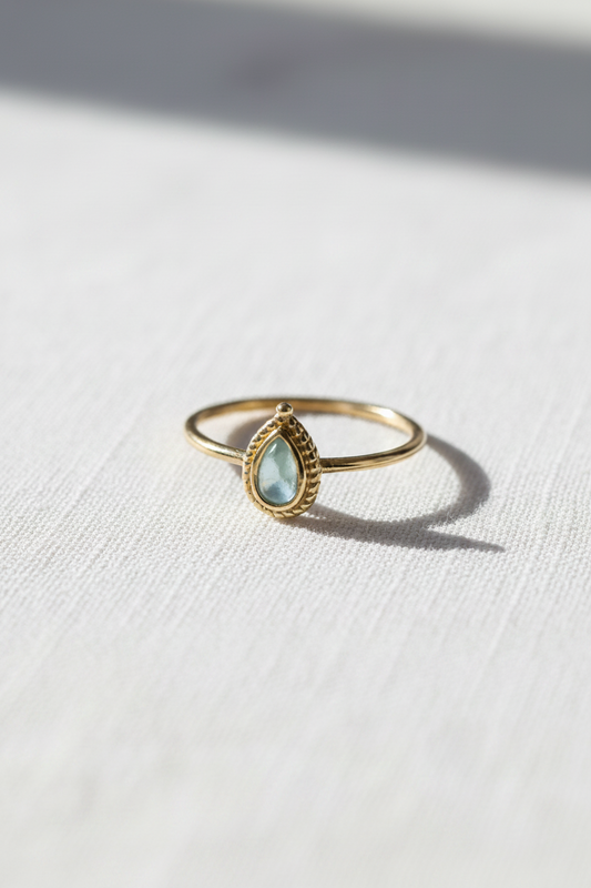 Teardrop Stone Ring