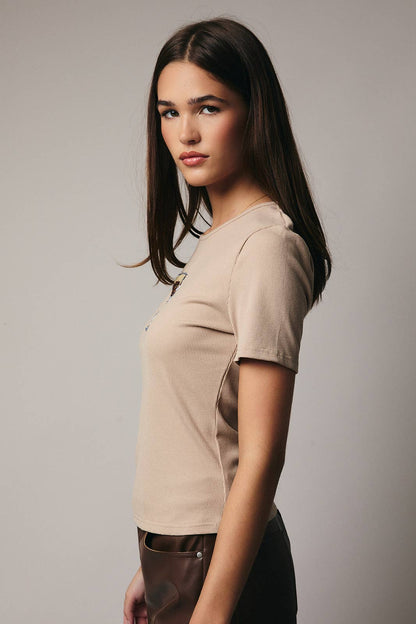 Beaded Espresso Tini Tee