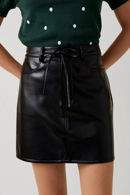 Annalisa Leather Skirt