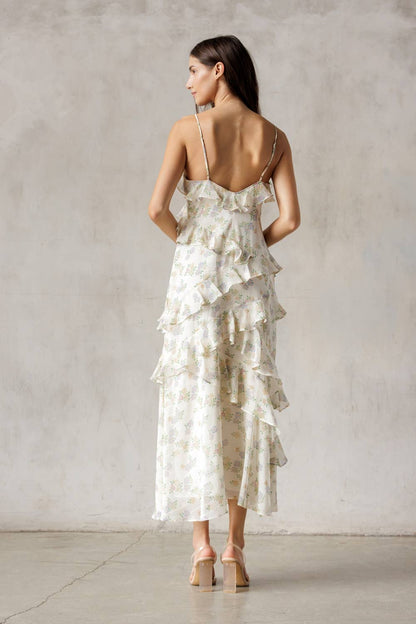 Caitlin Floral Cream Dress