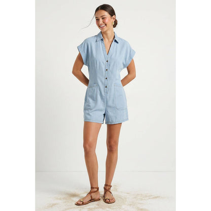 Malina Chambray Romper