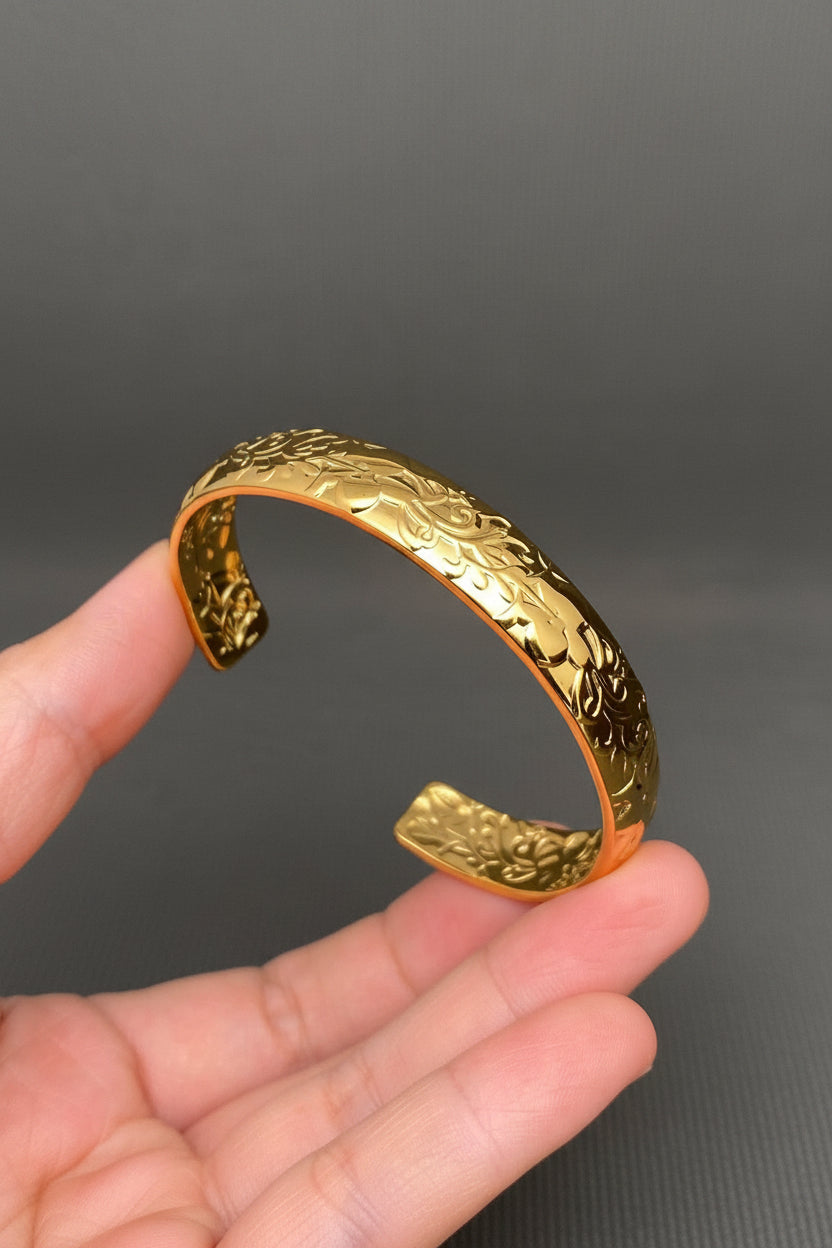 Flower Texture Cuff