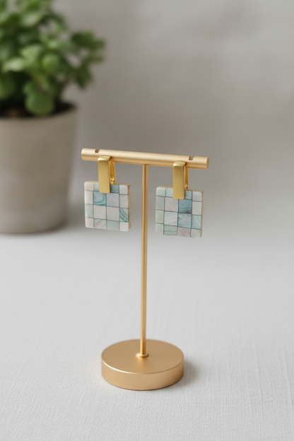 Square Shell Stud