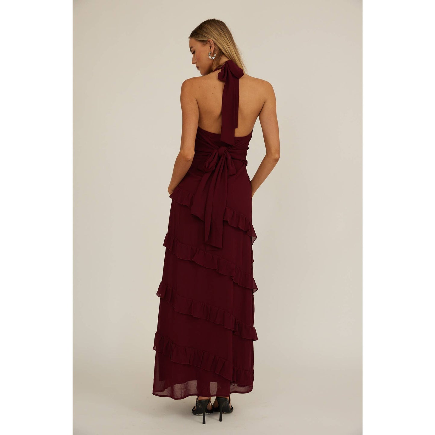 Justina Ruffle Maxi Dress
