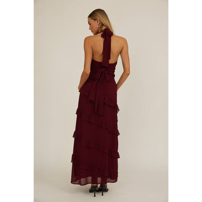 Justina Ruffle Maxi Dress